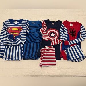 Hanna Andersson kids long John pajama sets. 4 sets. 
130 / size 8